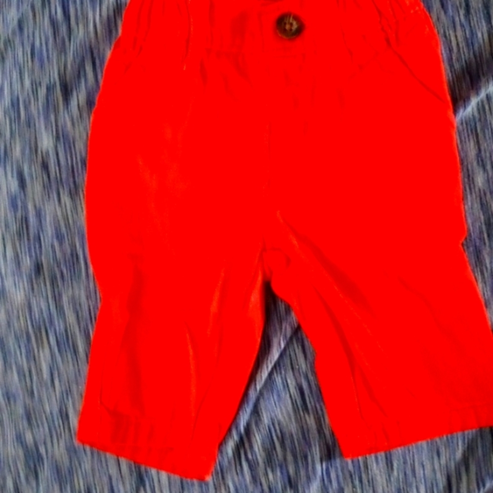 Red newborn pants